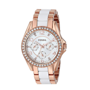 Watch strap Fossil ES3528 Steel Rosé 18mm